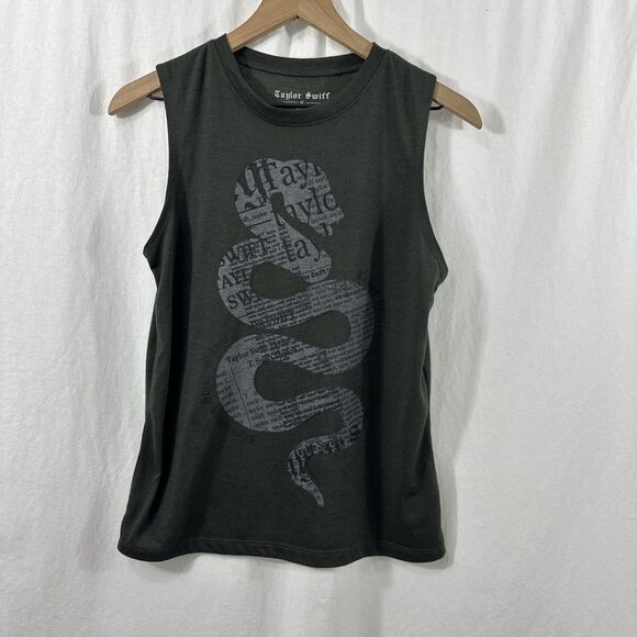 Taylor Swift Reputation Tour Sleeveless Snake T Shirt Tank Womens Size M Concert - Picture 1 of 5